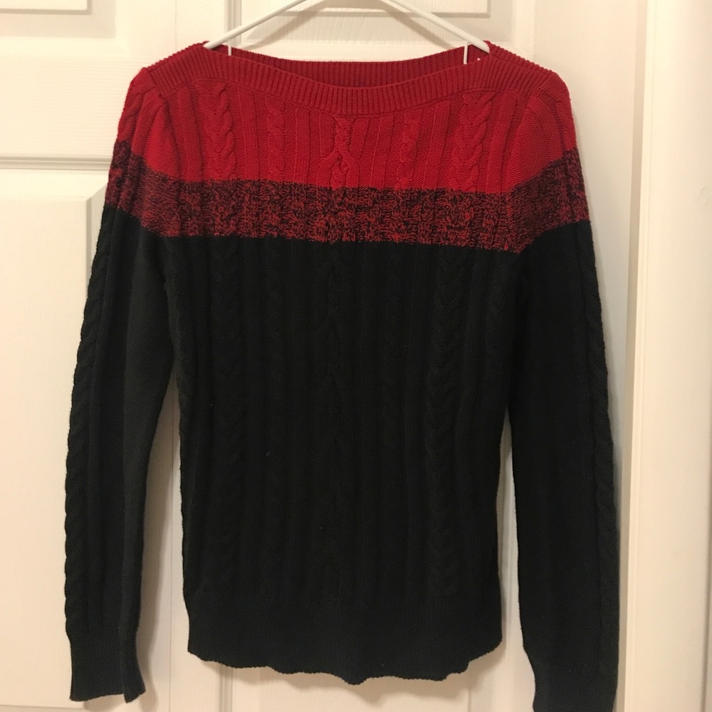 Black and red Chaps Sweater